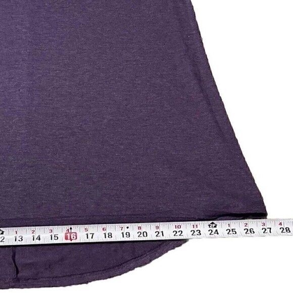 NAIF Women’s Sz XXL Purple Blouse Top Short Tie Sleeves Shirt Plus Size 2XL - Picture 5 of 13